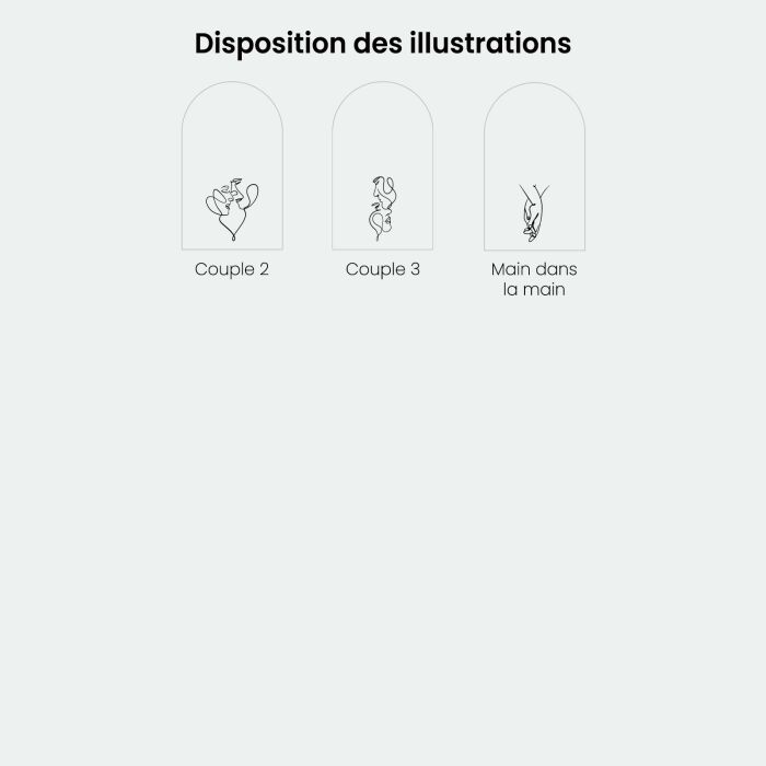 Panneau bienvenue mariage Arche 99x59 cm - 100% personnalisé