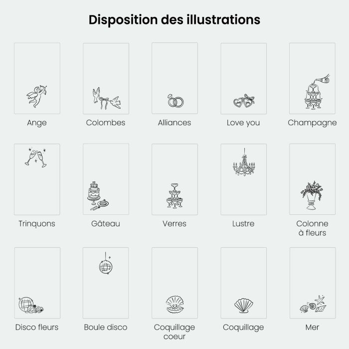 Panneau bienvenue mariage rectangle 90x58 cm - 100% personnalisé