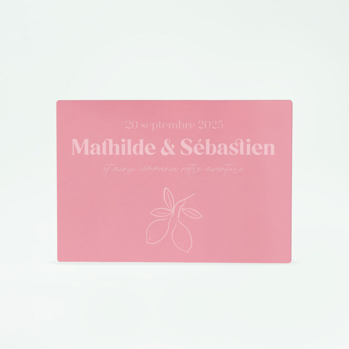 Panneau bienvenue mariage rectangle 55x80 cm - 100% personnalisé