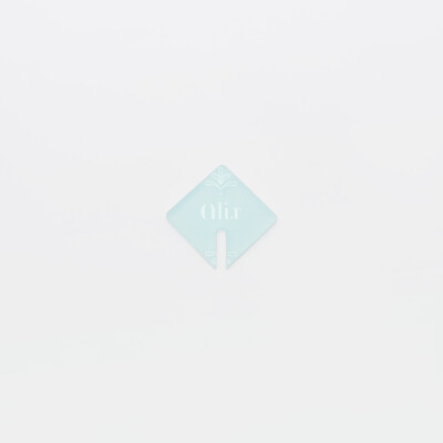 Marque-verre personnalisé prénoms invités acrylique ciel givré 3,5x3,8 cm - Blue Mediterraneo