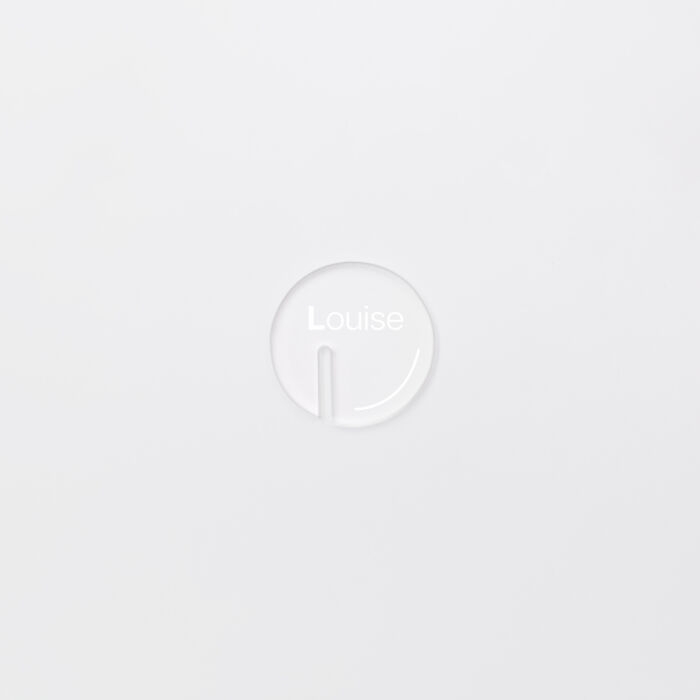 Marque-verre mariage personnalisé prénoms invités acrylique givré 4x4 cm - Garden