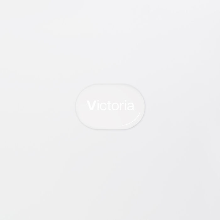 Marque-place mariage personnalisé acrylique givré 5,3x3,5 cm - Garden