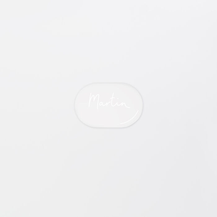 Marque-place mariage personnalisé acrylique givré 5,3x3,5 cm - Garden