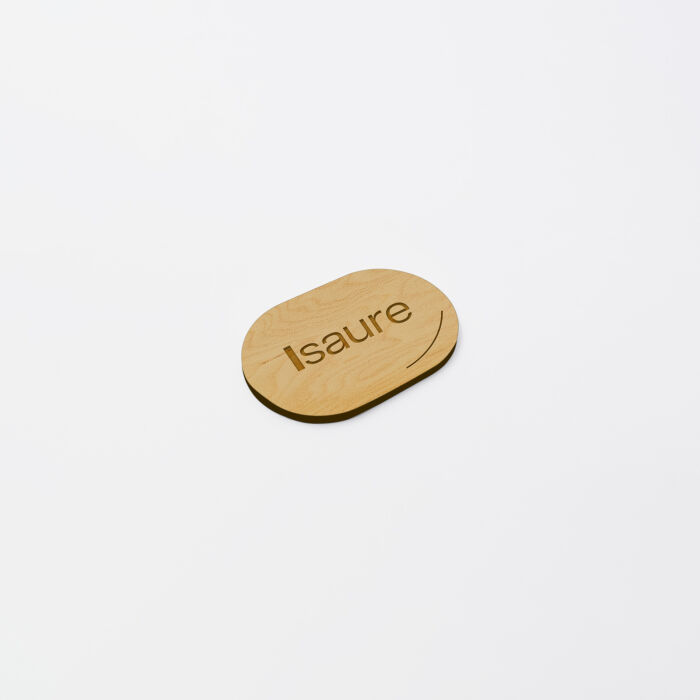 Marque-place mariage personnalisé bois 5,3x3,5 cm - Garden