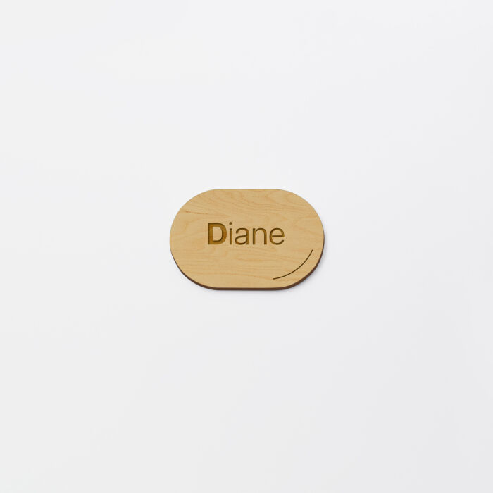 Marque-place mariage personnalisé bois 5,3x3,5 cm - Garden