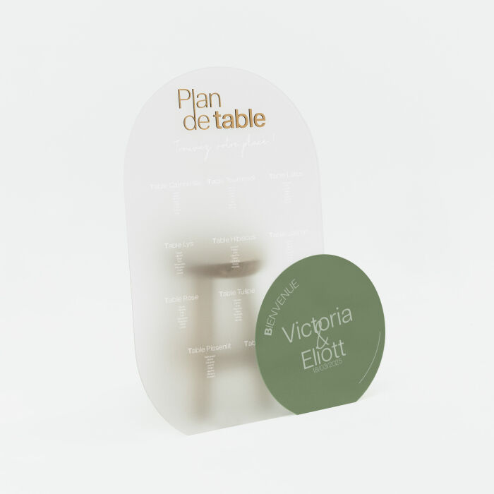 Ensemble de panneaux mariage personnalisés plan de table et panneau de bienvenue - Garden