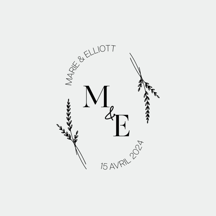 Boîte à alliances mariage personnalisée carrée initiales mariés verre gravé 10x10x5 cm - Bohème