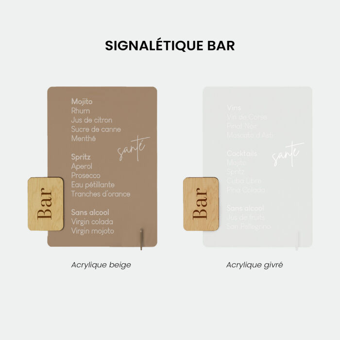 Pack décoration mariage personnalisée 70 invités - Bohème