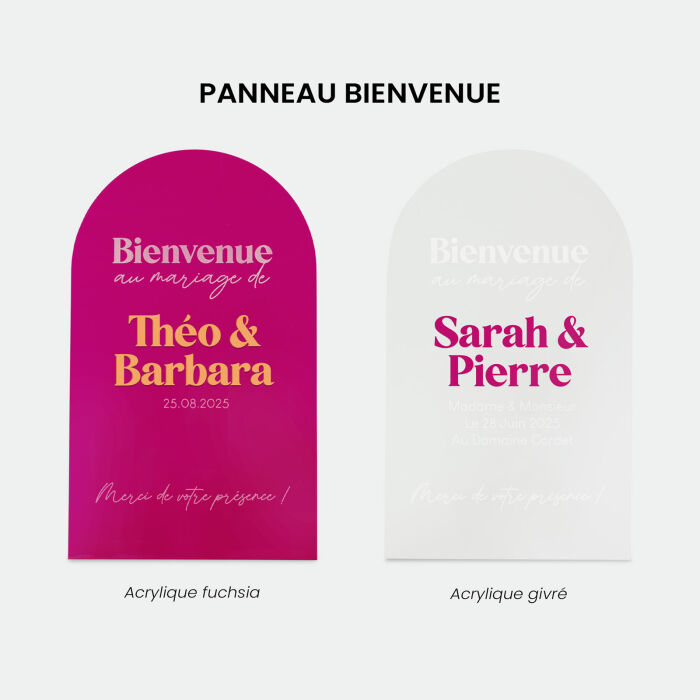 Pack décoration mariage personnalisée 70 invités - Pop