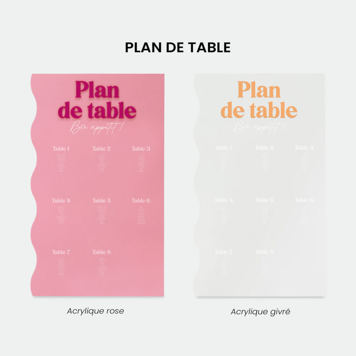 Pack décoration mariage personnalisée 70 invités - Pop