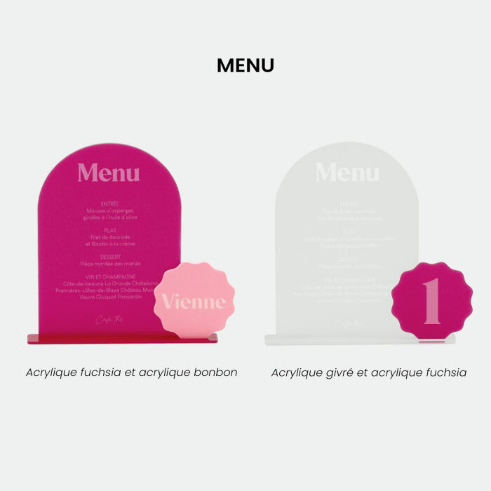 Pack décoration mariage personnalisée 70 invités - Pop