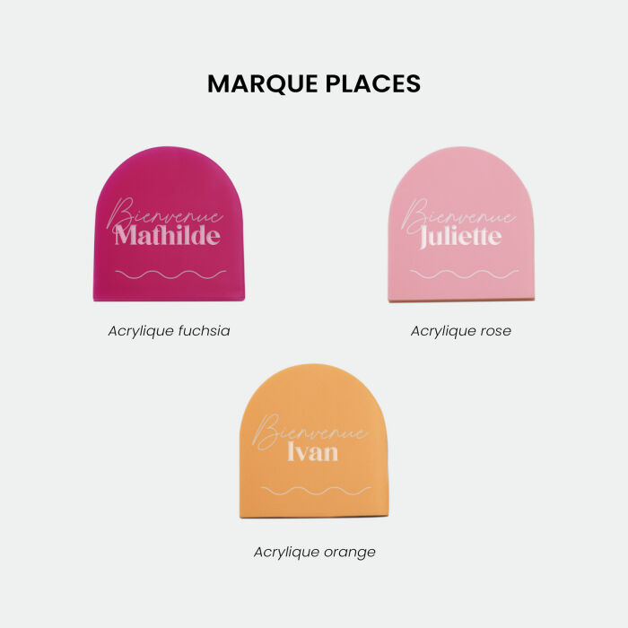 Pack décoration mariage personnalisée 70 invités - Pop