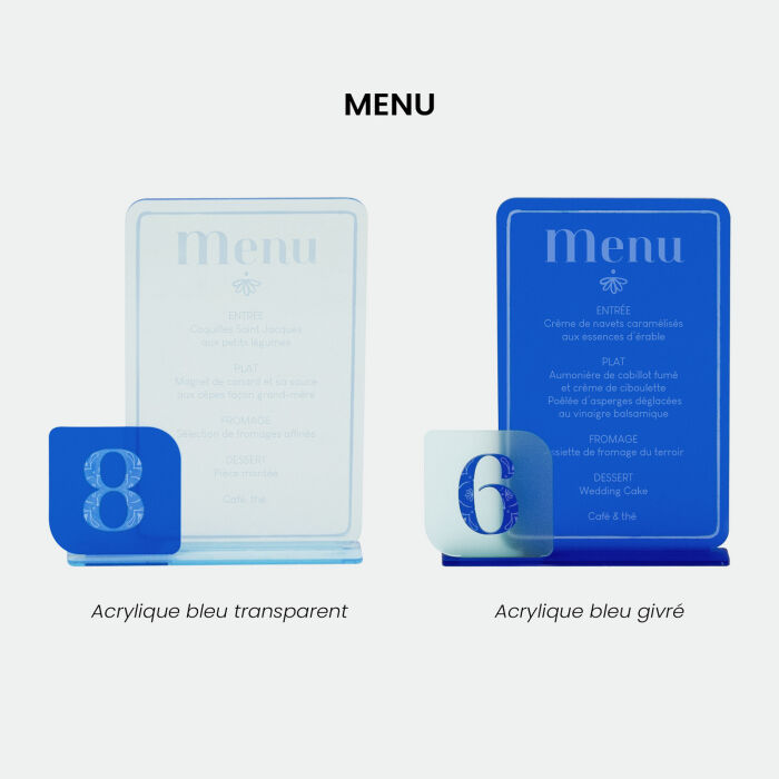 Pack décoration mariage personnalisée 70 invités - Blue Mediterraneo