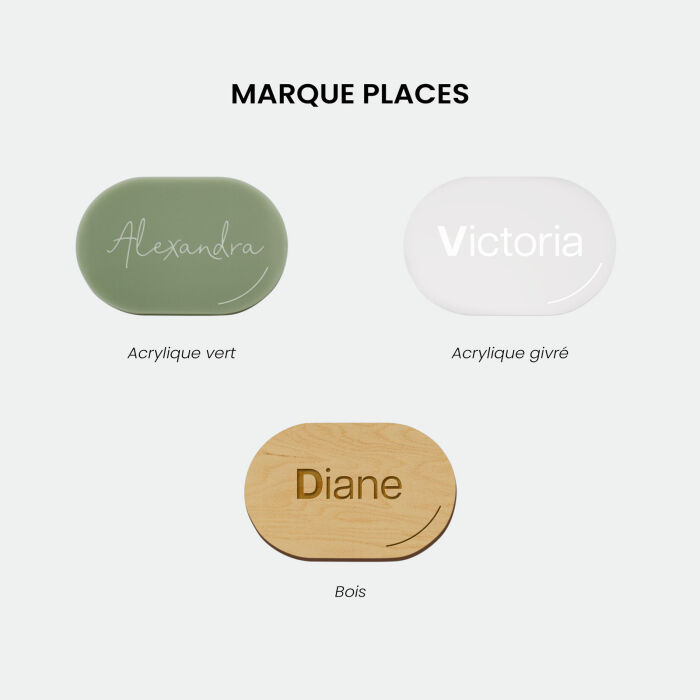 Pack décoration mariage personnalisée 70 invités - Garden