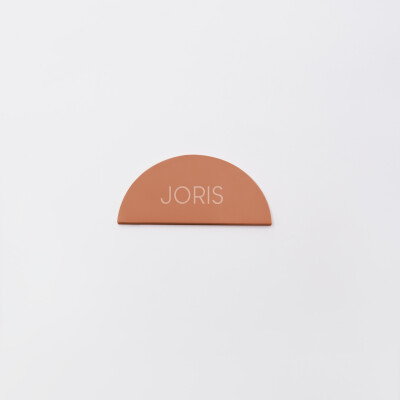 Marque-place mariage personnalisé acrylique terre brûlée 3,5x3,5 cm - Terracotta