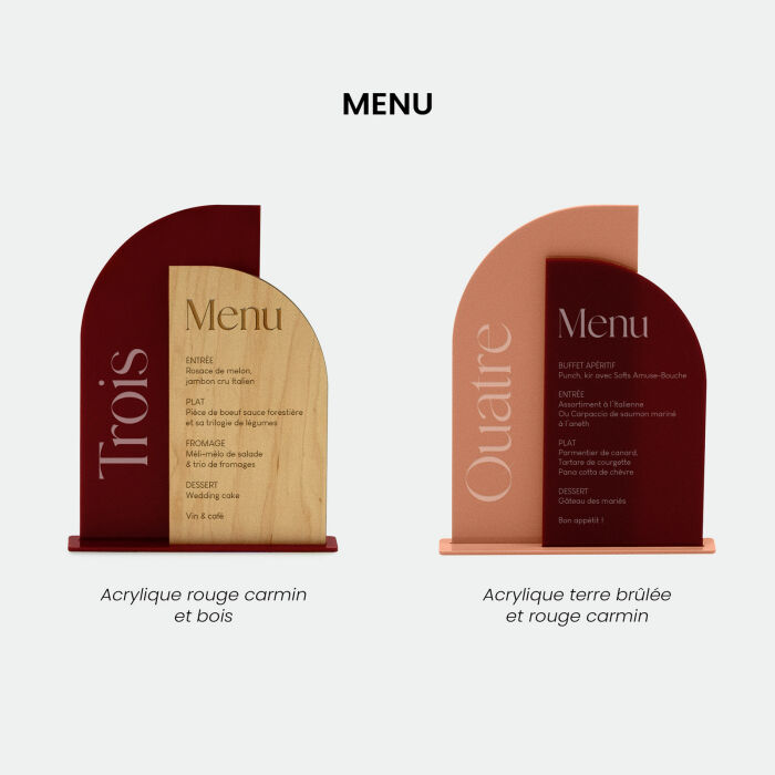 Pack décoration mariage personnalisée 70 invités - Terracotta