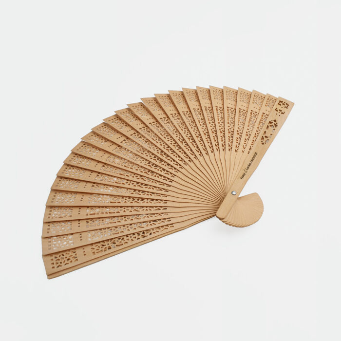 Eventail mariage personnalisé bois - Pop